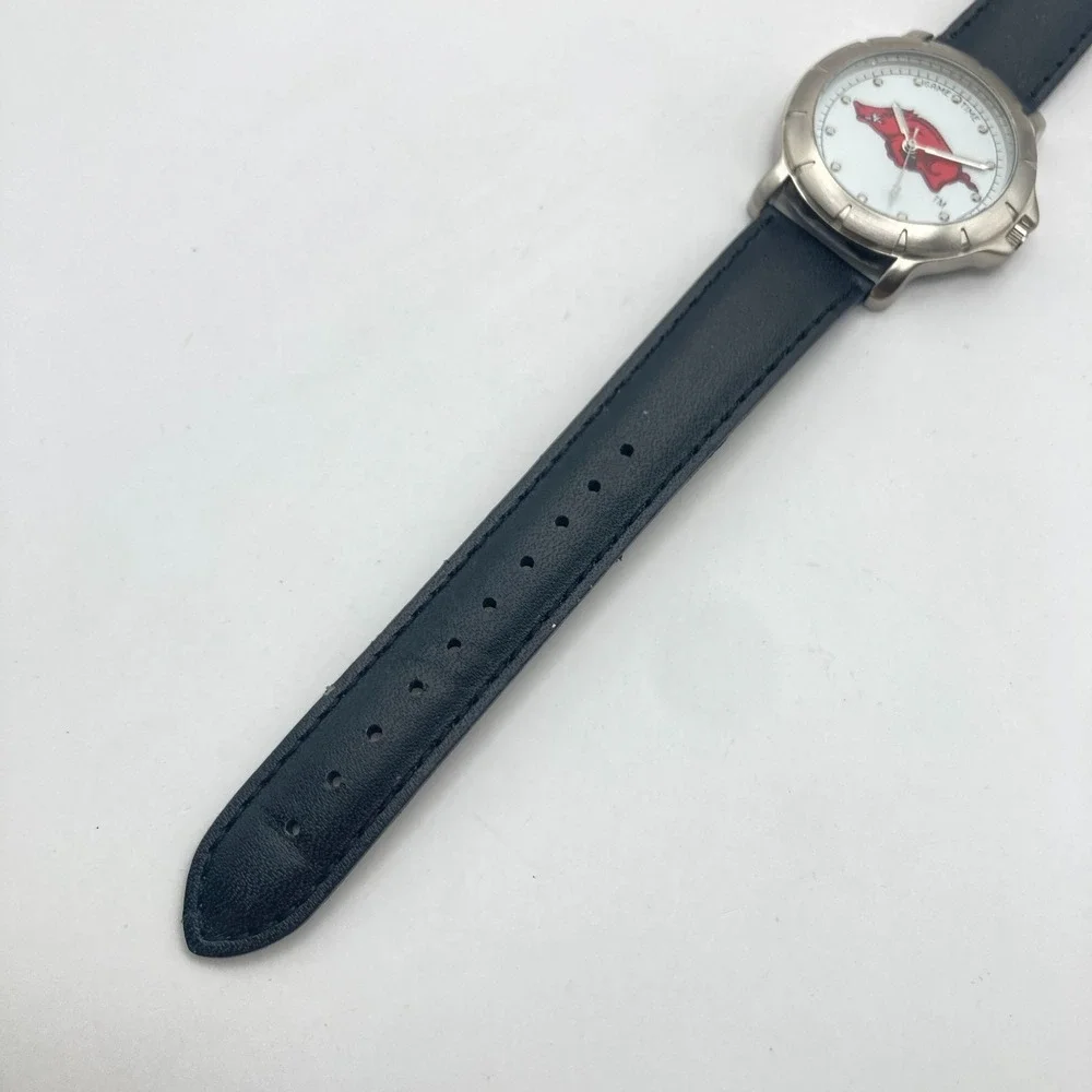 University of Arkansas Razorbacks Men's Watch 35mm Game Time NCAA New Battery 9